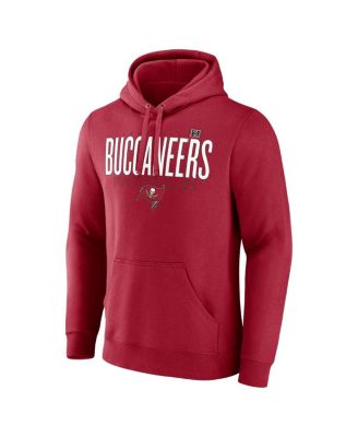 Men's Red Tampa Bay Buccaneers Pylon Outline Pullover Hoodie
