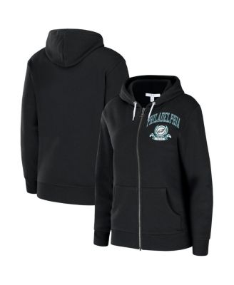 WEAR by Erin Andrews - Women's Black Philadelphia Eagles Full-Zip Hoodie
