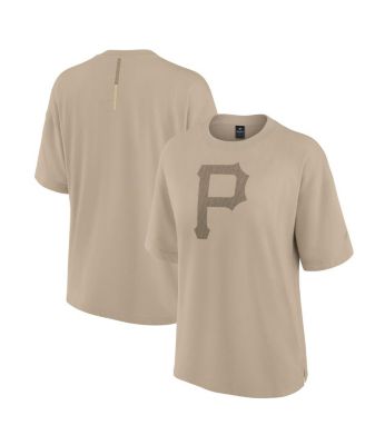 Fanatics - Women's Khaki Pittsburgh Pirates Oversized Elements T-Shirt