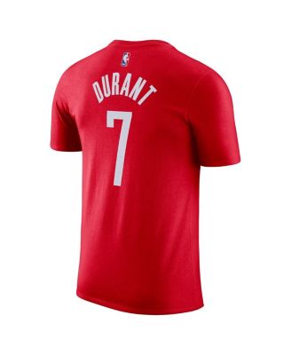 Men's Kevin Durant Red Houston Rockets Icon Edition Name Number T-Shirt