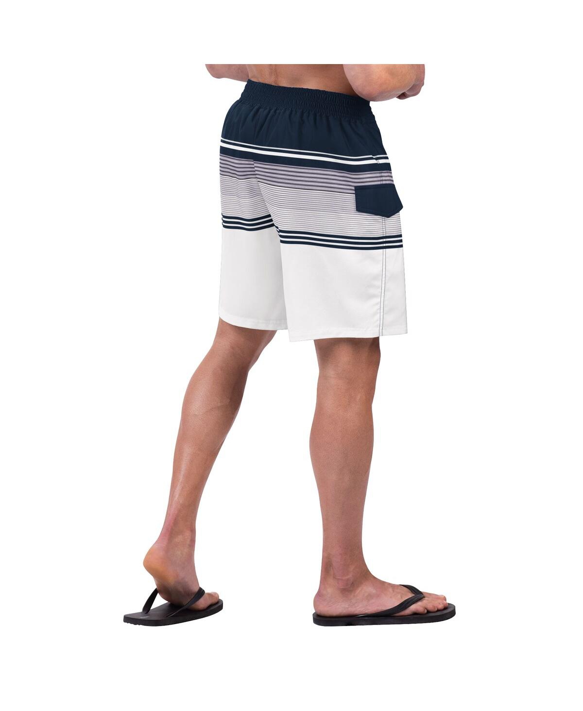 G-iii Sports By Carl Banks Men's Royal/white Texas Rangers Jump Shot Volley Board Shorts In Multi