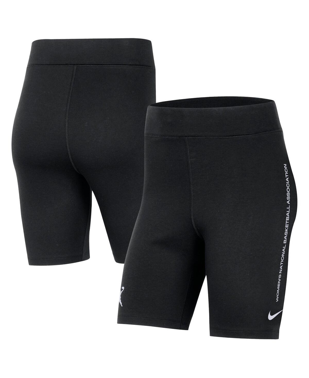 Nike Women's Black Wnba Team 13 Tri-blend 8" Biker Shorts In Black