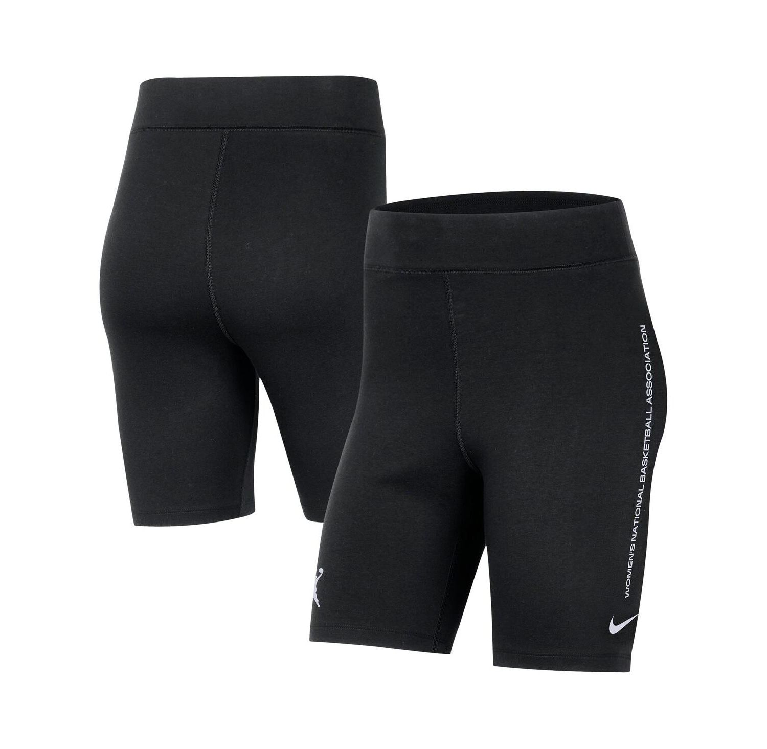 Women's Black WNBA Team 13 Tri-Blend 8" Biker Shorts