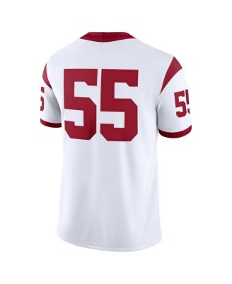 Men's 55 White USC Trojans Limited Away Game Jersey
