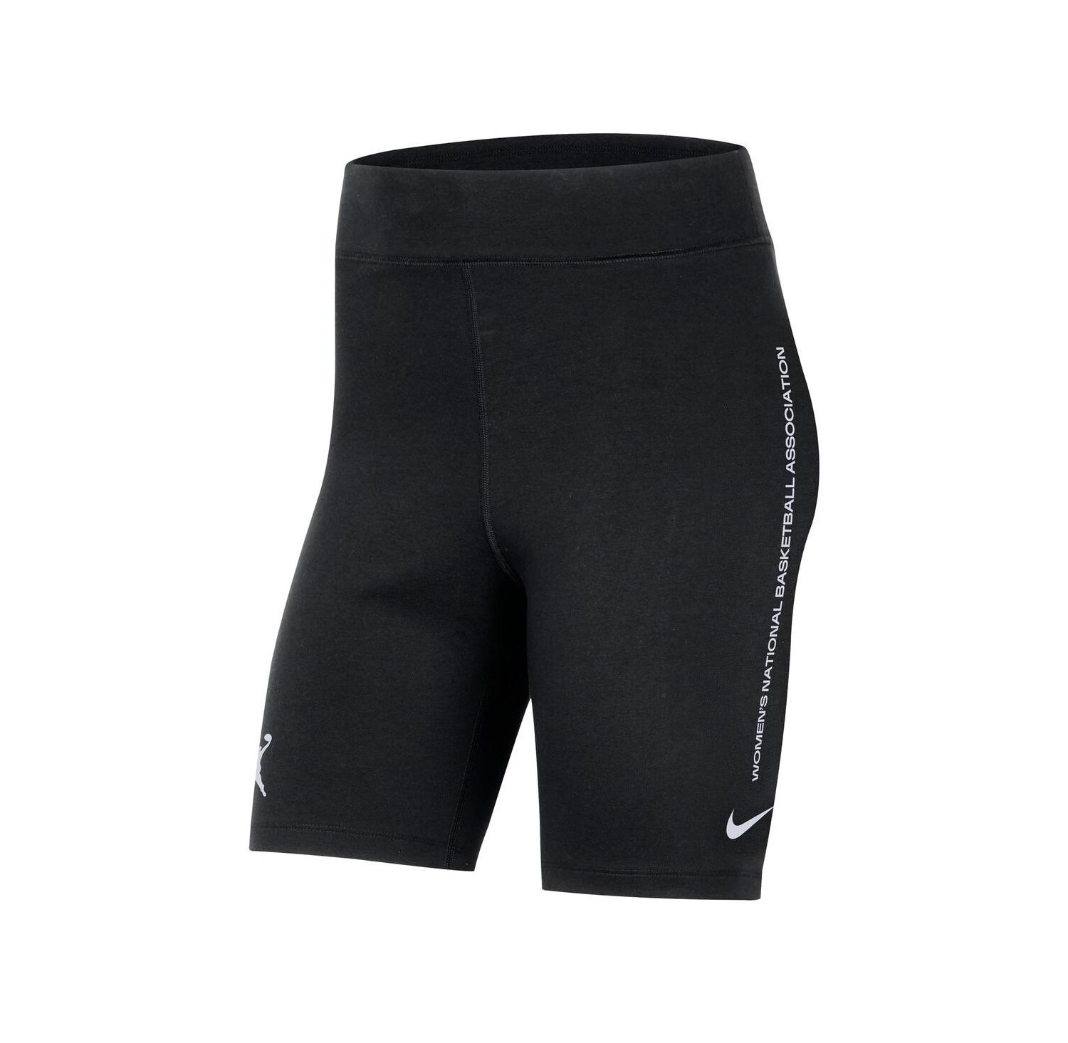 Women's Black WNBA Team 13 Tri-Blend 8" Biker Shorts