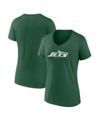 Fanatics - Women's Green New York Jets Team Lock-Up V-Neck T-Shirt