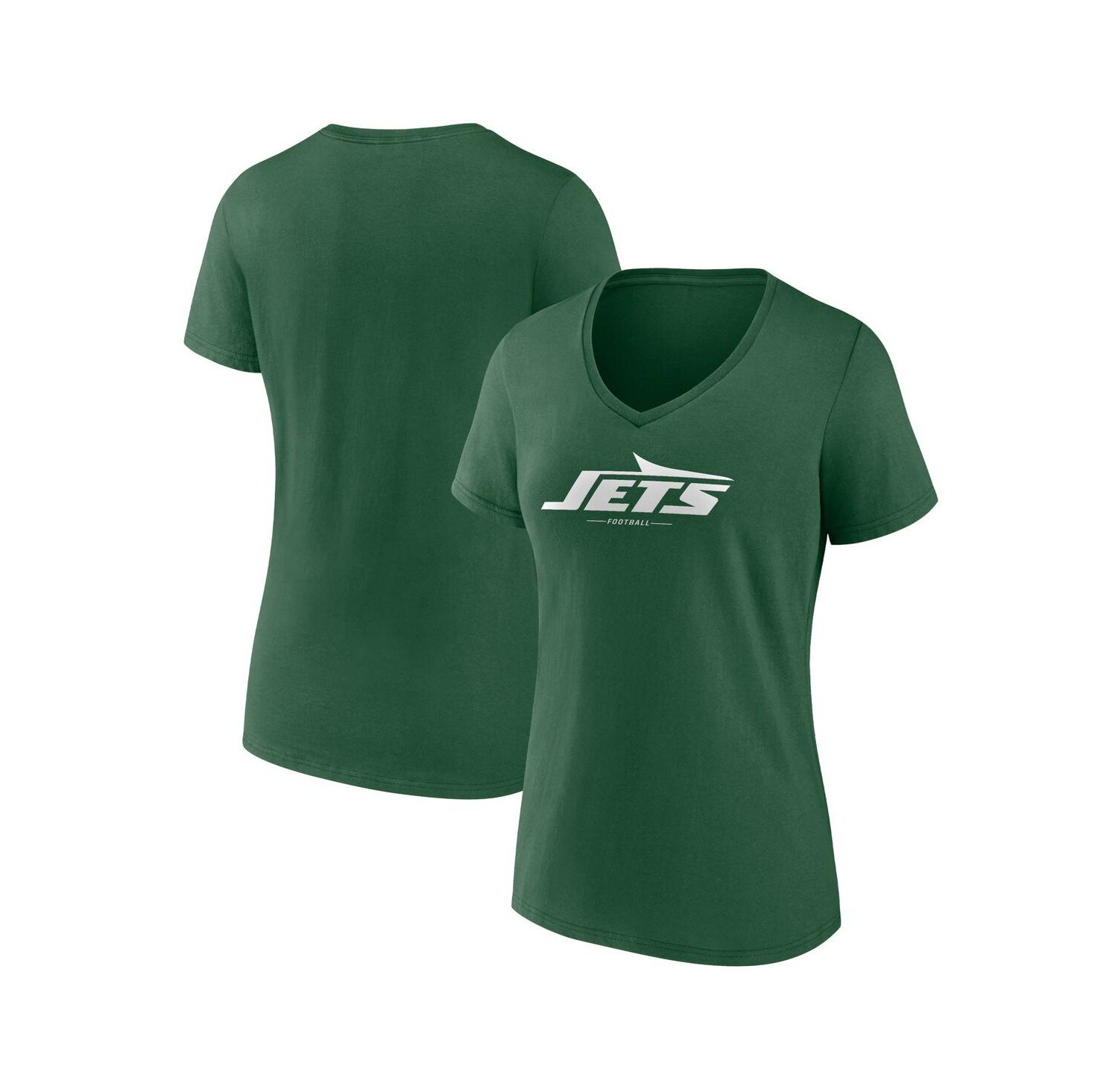 Women's Green New York Jets Team Lock-Up V-Neck T-Shirt