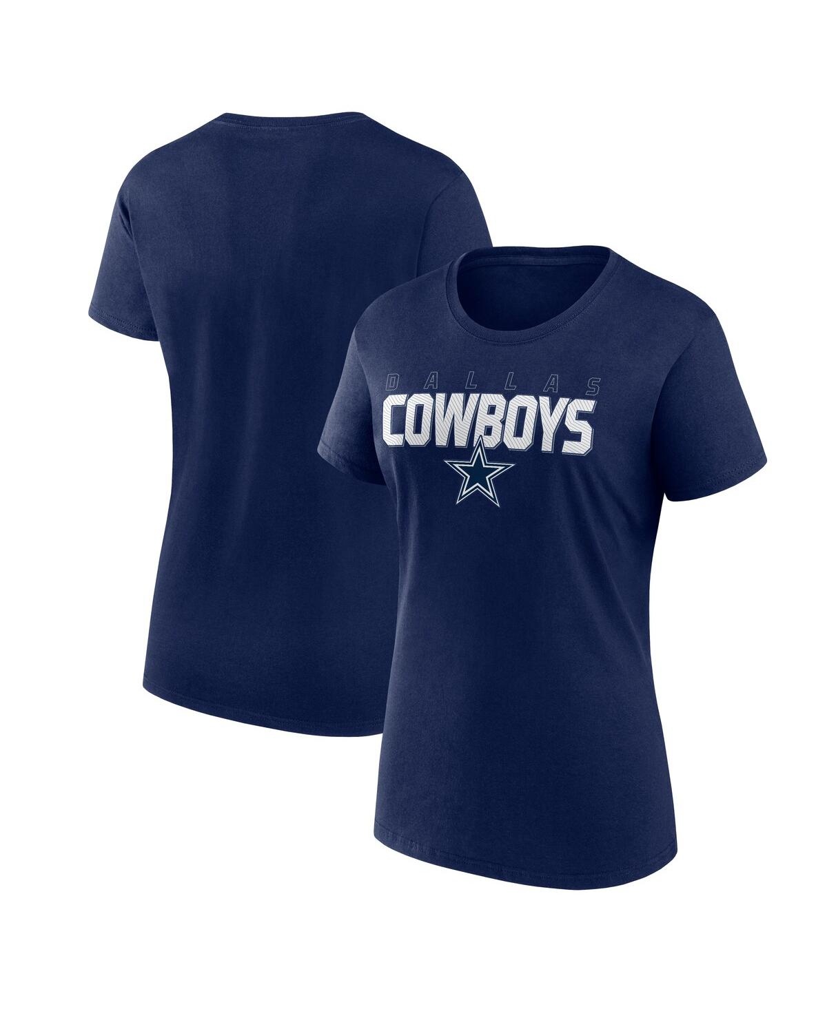 Logo Athletic Women's Navy Dallas Cowboys Lean T-shirt In Blue