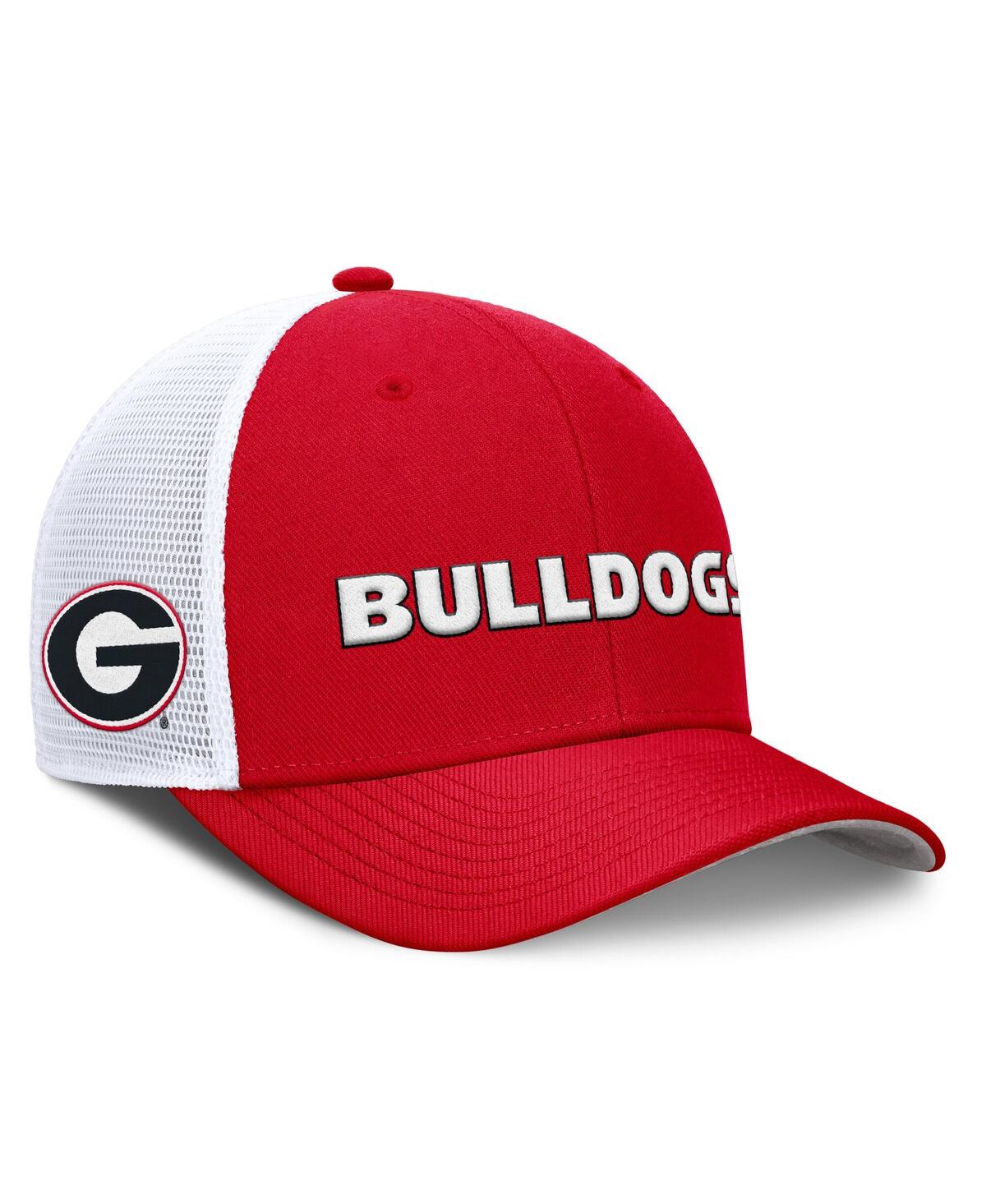Nike Men's Red Georgia Bulldogs 2025 Dugout Coaches Rise Performance Trucker Adjustable Hat In Red
