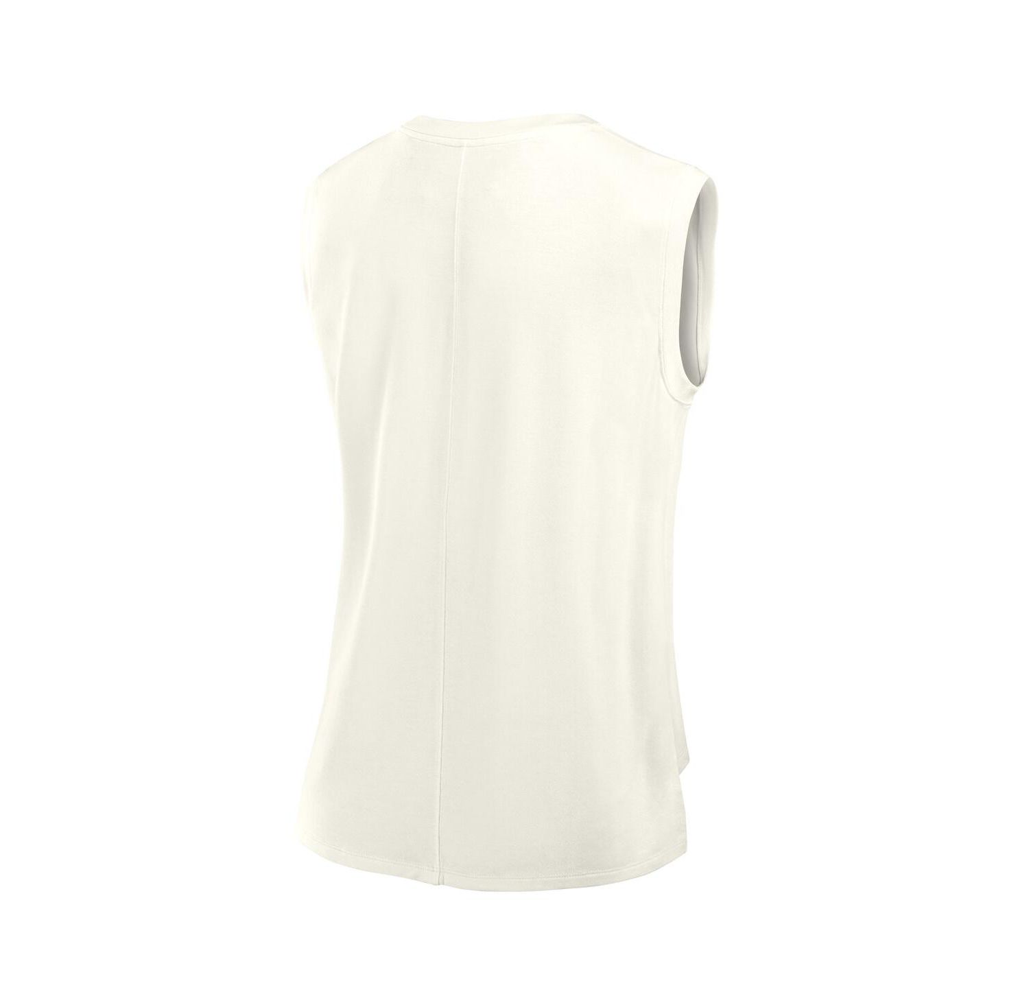 Women's Cream Jacksonville Jaguars Studio Embrace Tank Top