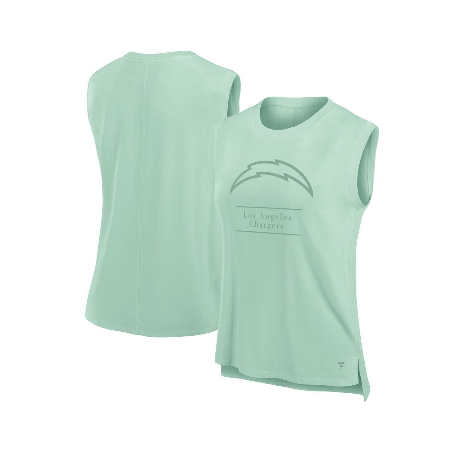 Women's Mint Los Angeles Chargers Studio Embrace Tank Top