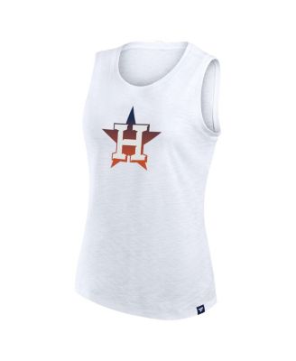 Women's White Houston Astros Activate Slub Tank Top