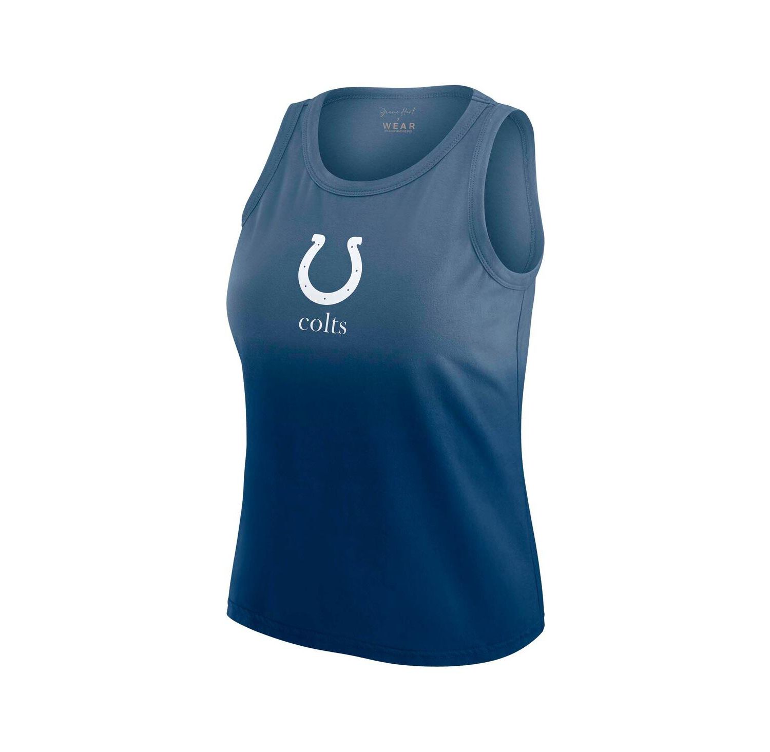 x Gracie Women's Hunt Heather Navy Indianapolis Colts Ombre Tank Top