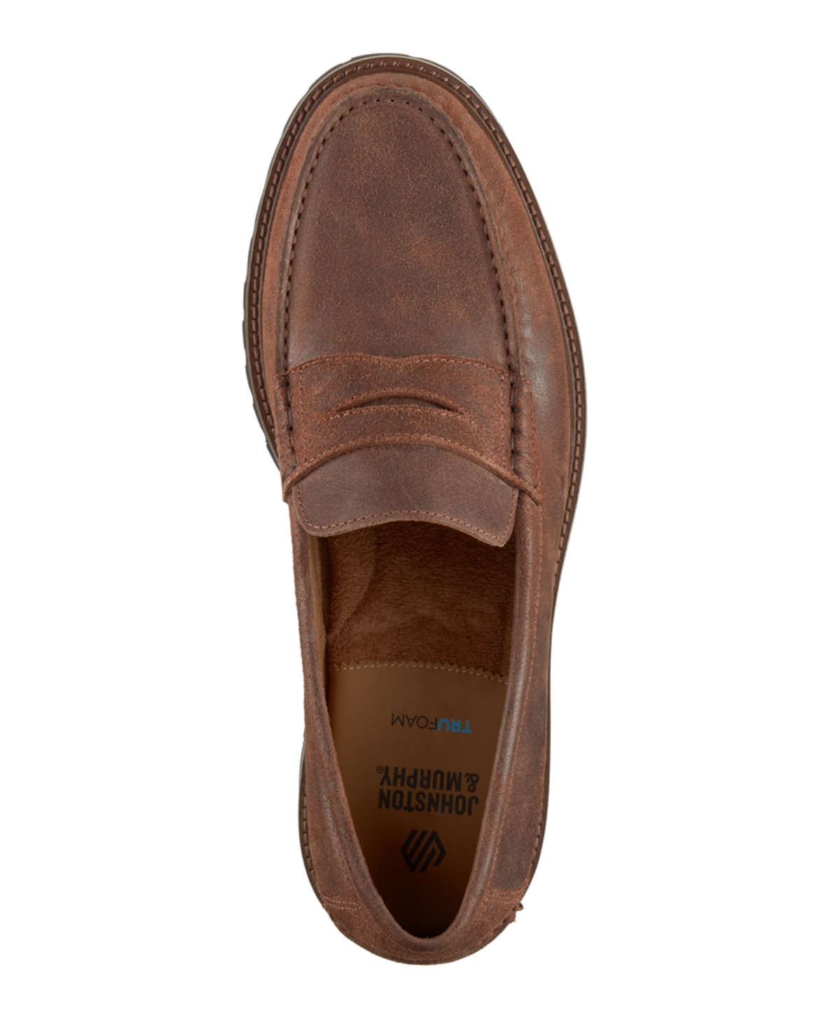 Johnston & Murphy Collier Penny Loafer In Brown