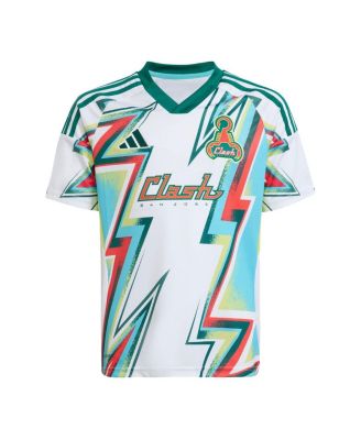 Big Boys and Girls White San Jose Earthquakes 2025 Third Replica Jersey