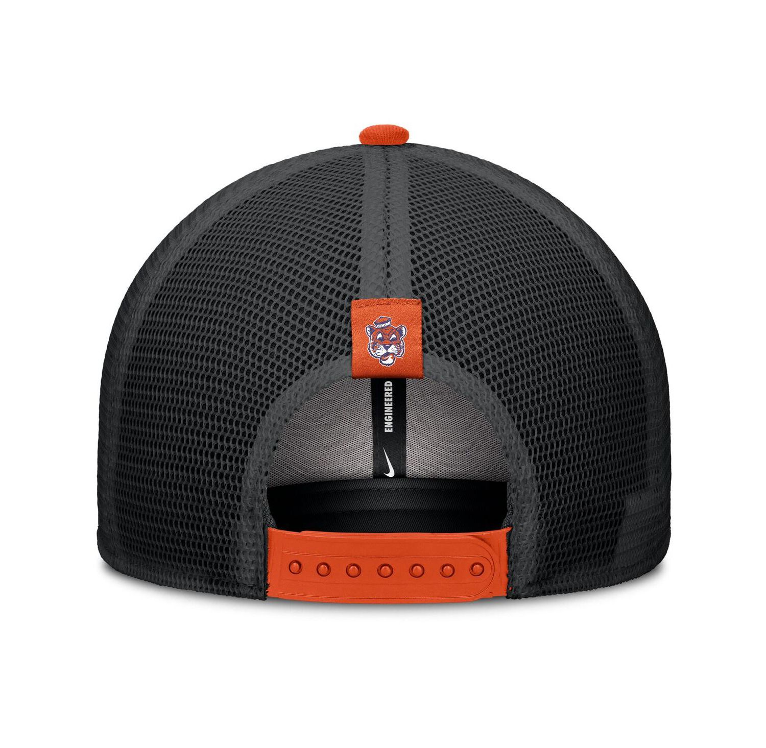 Men's Orange/Black Clemson Tigers Legacy Arch Rise Performance Trucker Adjustable Hat