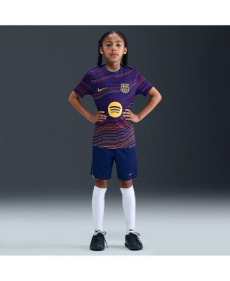 Nike - Big Boys and Girls Navy Barcelona 2025/26 Home Academy Pro Pre-Match Performance Jersey