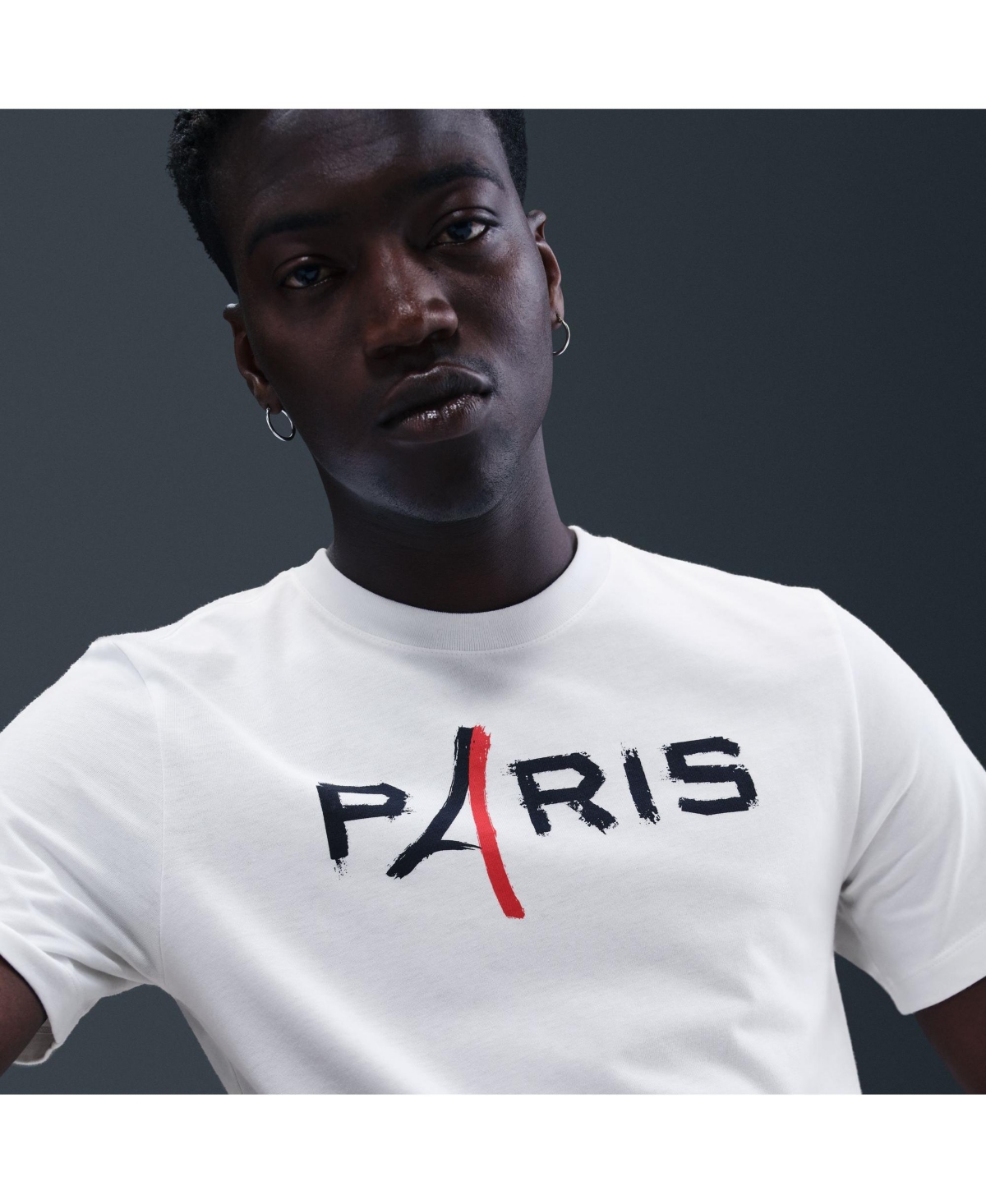 Nike White Paris Saint-germain 2025/26 Wordmark T-shirt In White