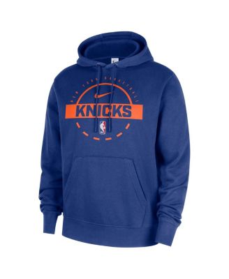 Men's Blue New York Knicks 2025/26 Authentic Practice Club Pullover Hoodie