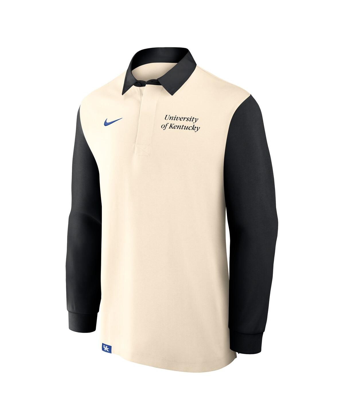 Nike Men's Tan/black Kentucky Wildcats Rugby Long Sleeve Shirt In Neutral