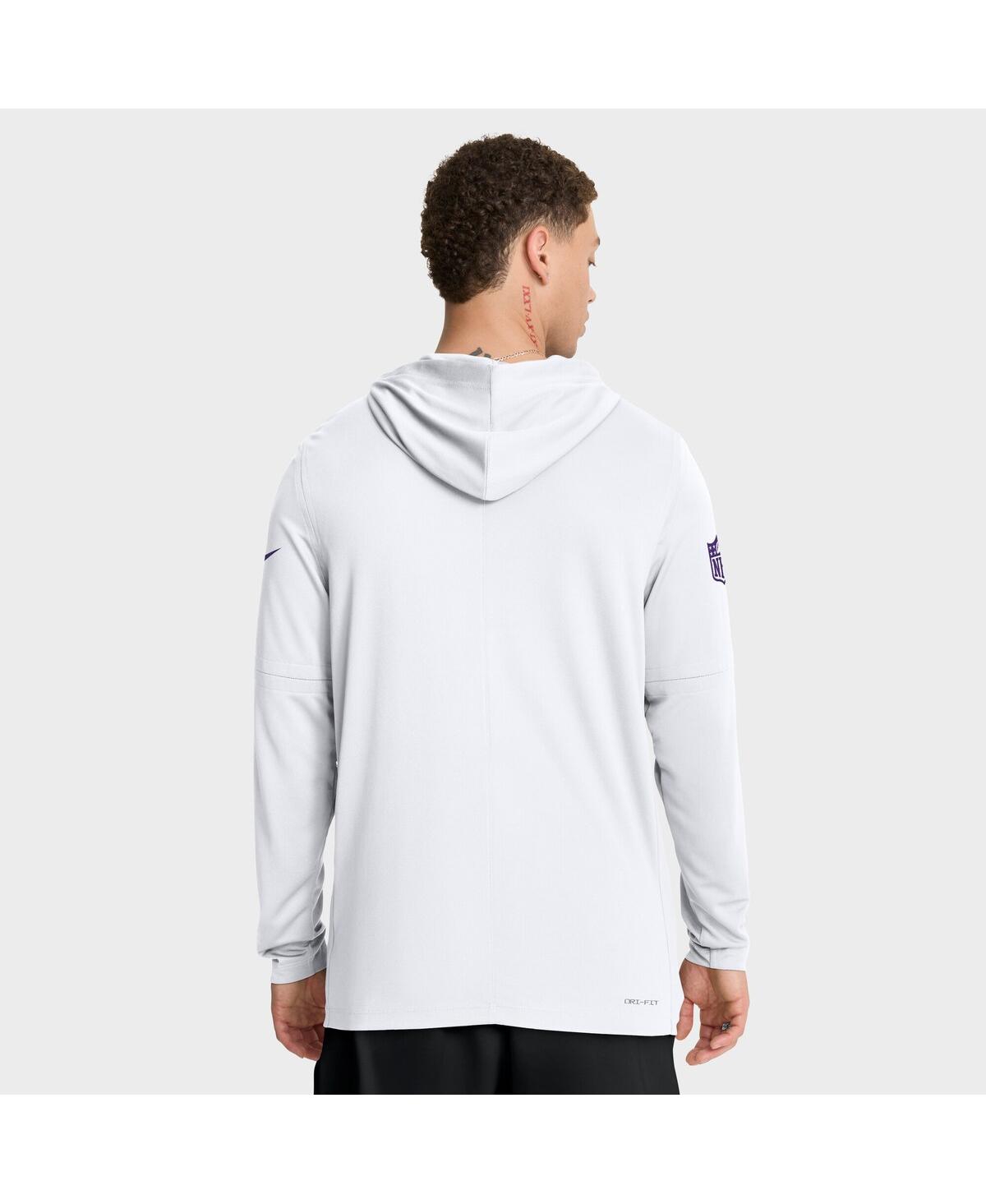 Nike White Minnesota Vikings Sideline Alt 2 Tight Coverage Performance Pullover Hoodie In White