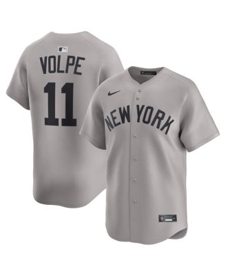 Nike - Men's Anthony Volpe Gray New York Yankees Road Limited Player Jersey