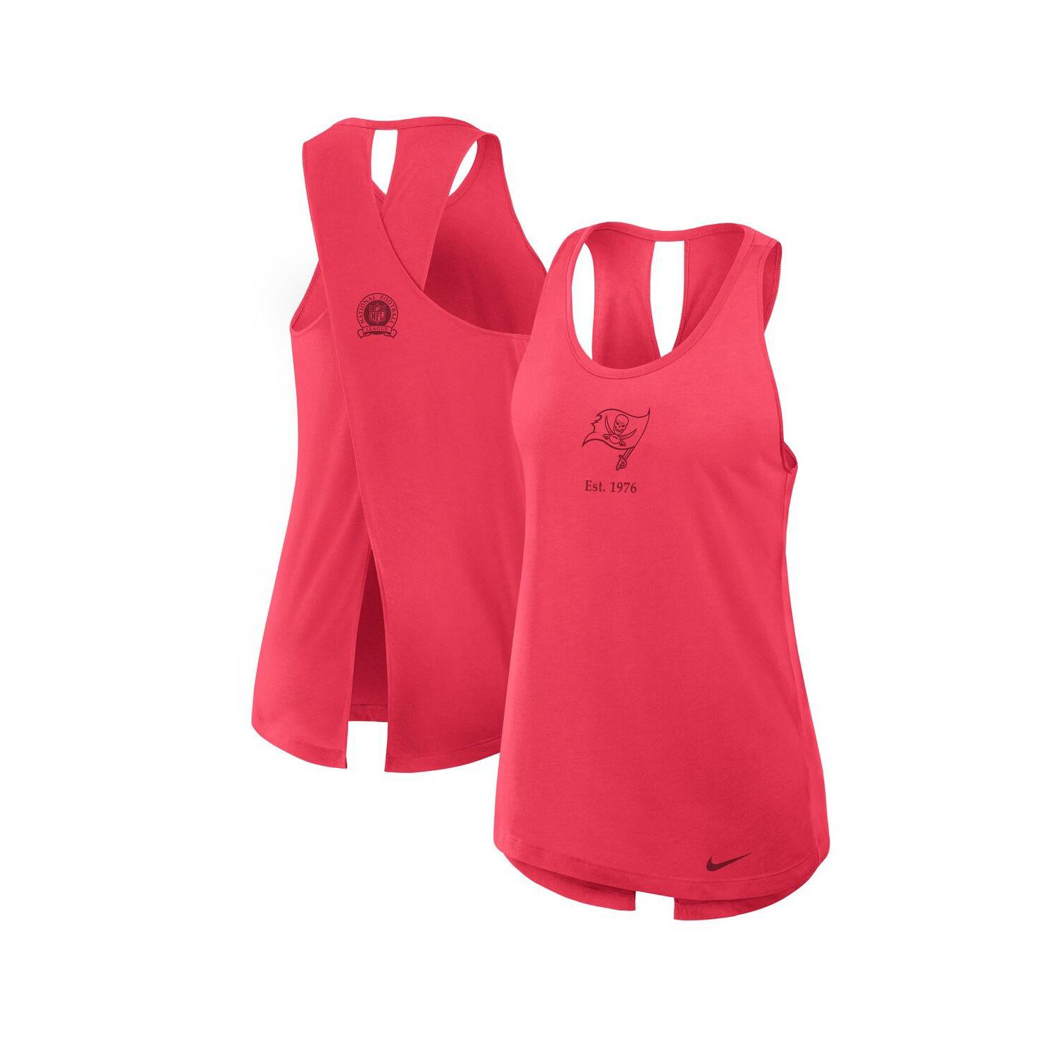 Women's Red Tampa Bay Buccaneers Glory Crisscross Performance Tank Top