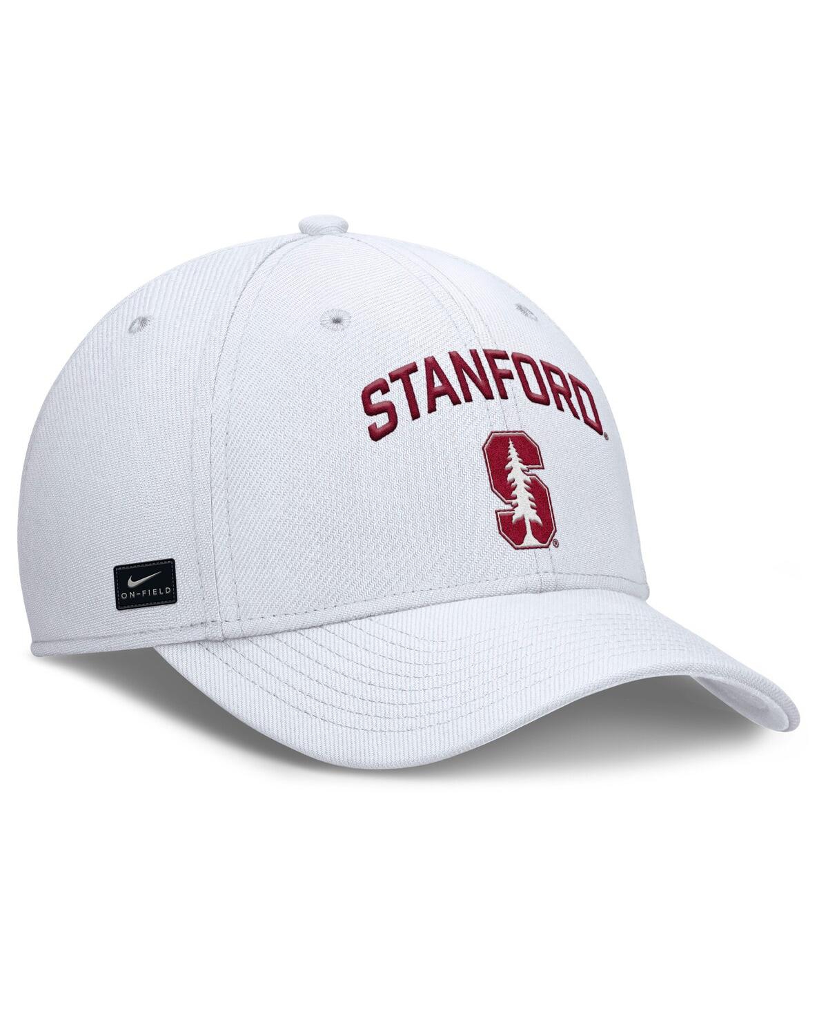 Nike Men's White Stanford Cardinal 2025 On-field Rise Performance Flex Hat In White