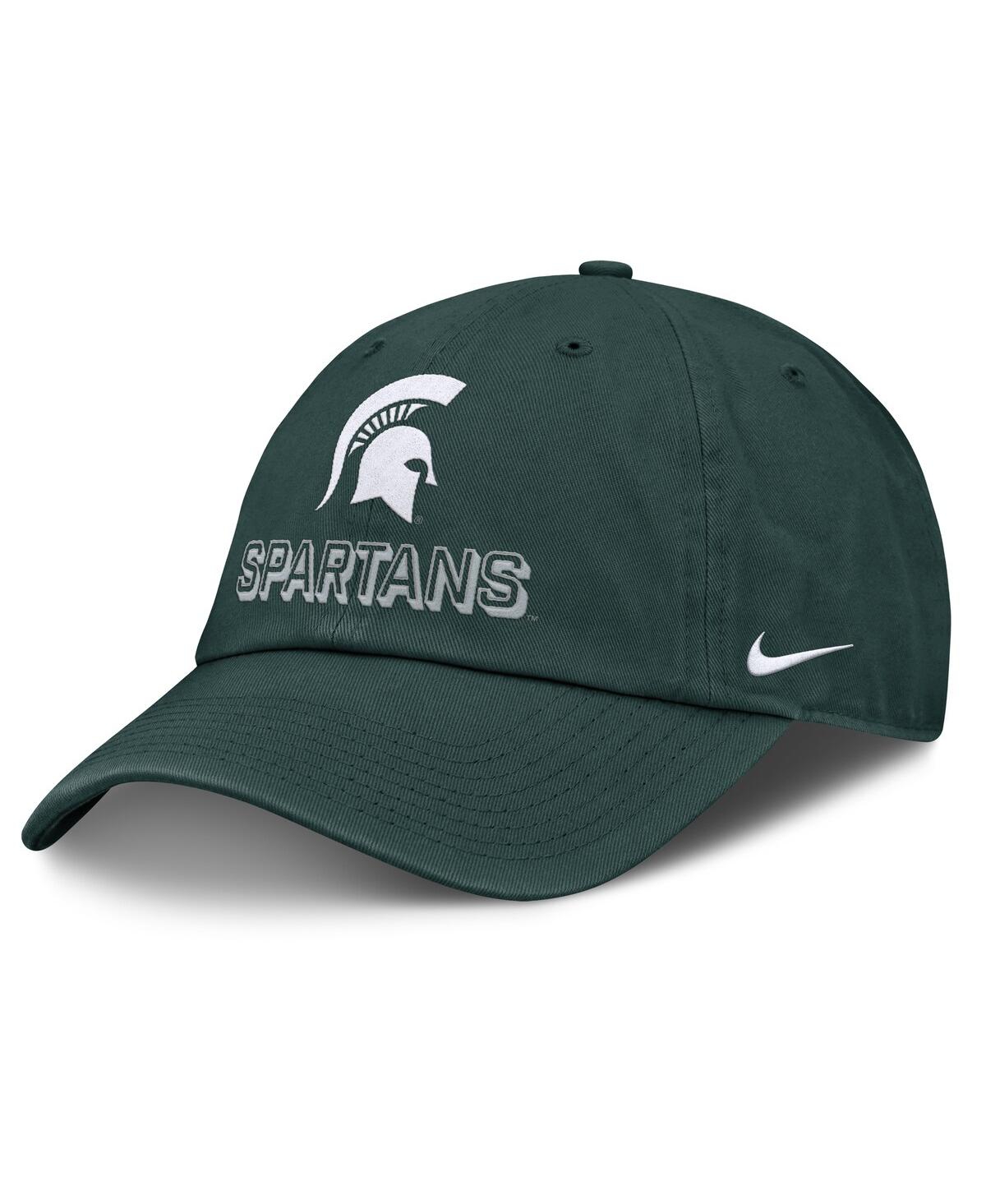 Nike Men's Green Michigan State Spartans 2025 On-field Club Adjustable Hat In Green