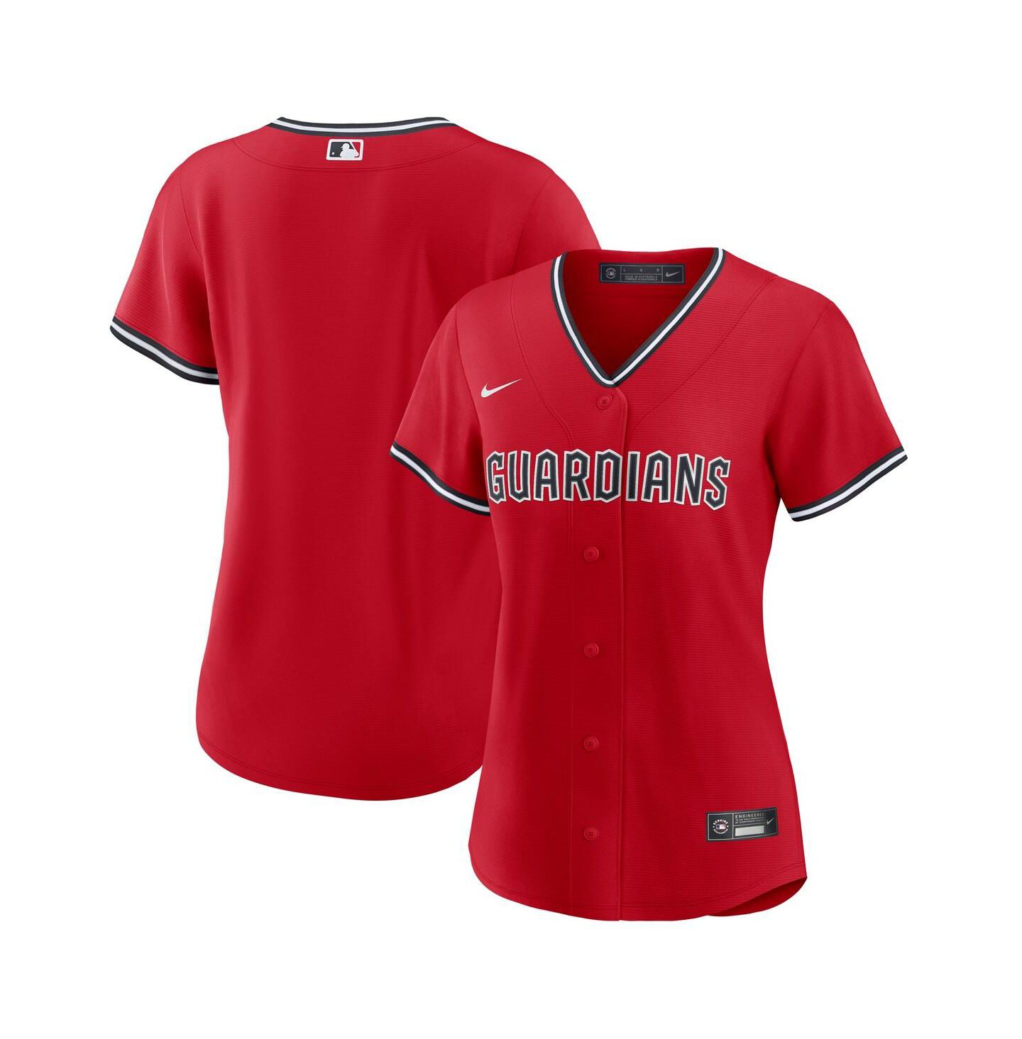Женский топ Nike Red Cleveland Guardians Alternate 2 Replica Jersey — фото 1