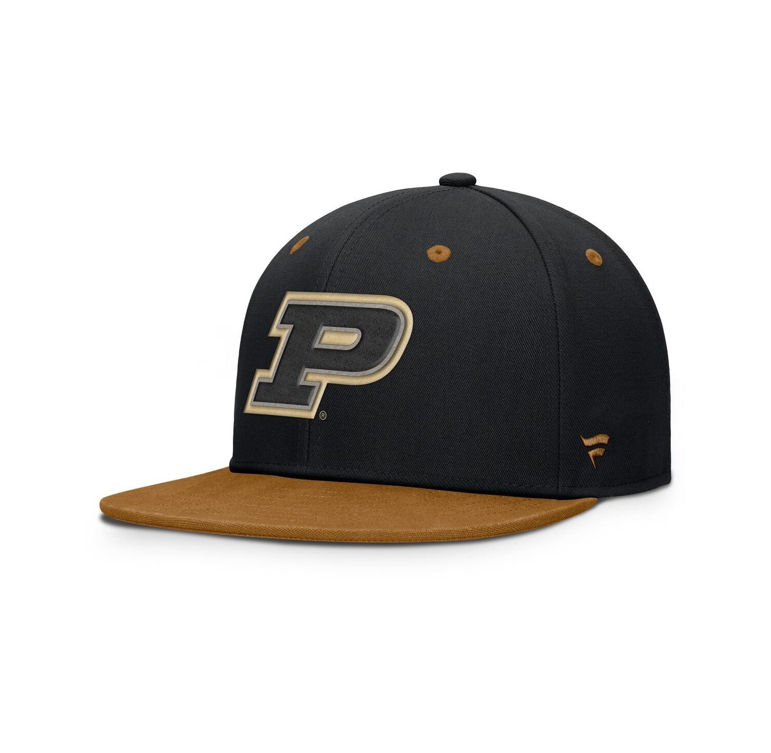 Men's Black/Brown Purdue Boilermakers NoBo Fitted Hat