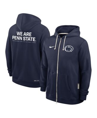 Men's Navy Penn State Nittany Lions 2025 Sideline Performance Full-Zip Hoodie