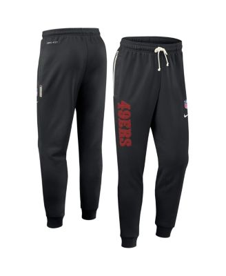 Nike - Men's Black San Francisco 49ers Sideline Ground Game Performance Taper Pants