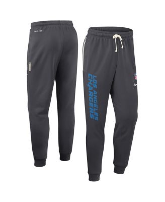 Nike - Men's Anthracite Los Angeles Chargers Sideline Ground Game Performance Taper Pants
