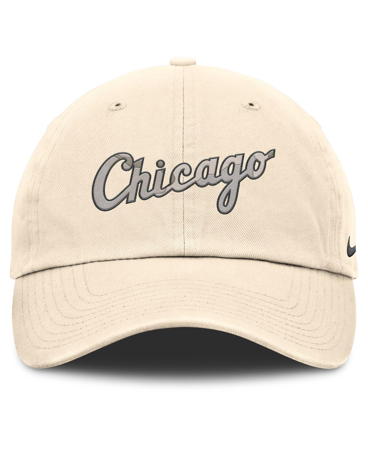 Nike Men's Natural Chicago White Sox Camo Pack Club Adjustable Hat In Brown