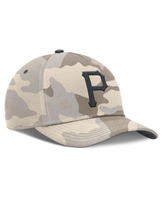 Men's Natural Pittsburgh Pirates Camo Pack Rise Adjustable Hat