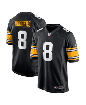 Nike - Men's Aaron Rodgers Black Pittsburgh Steelers Alternate Game Jersey