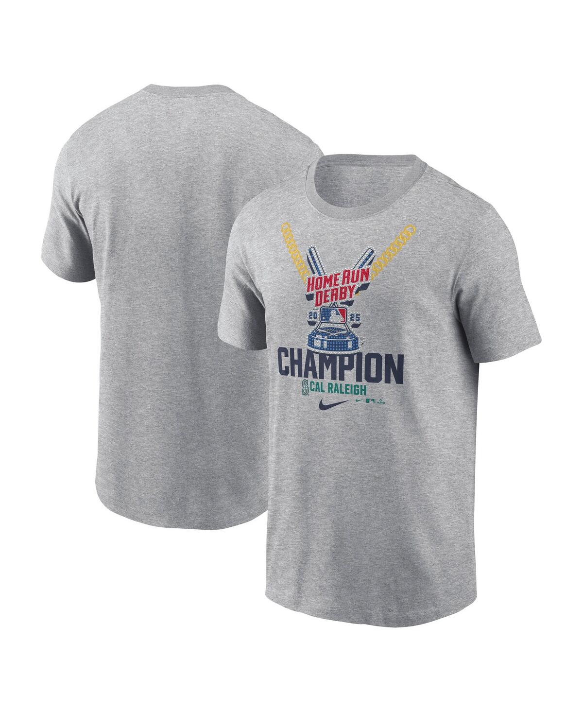 Nike Men's Cal Raleigh Heather Gray Seattle Mariners 2025 Home Run Derby T-shirt In Gray