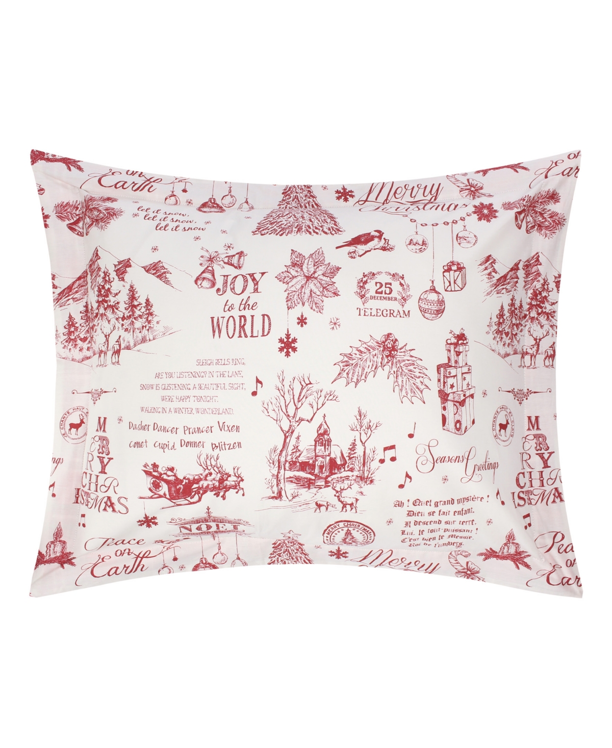 Levtex Home Yuletide Reversible 3-pc. Comforter Set, Full/queen In Red