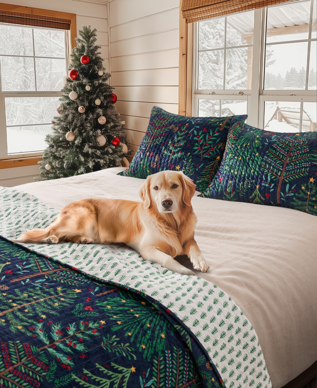 Levtex Home Woodsy Wonder Reversible Quilt, King/california King In Blue