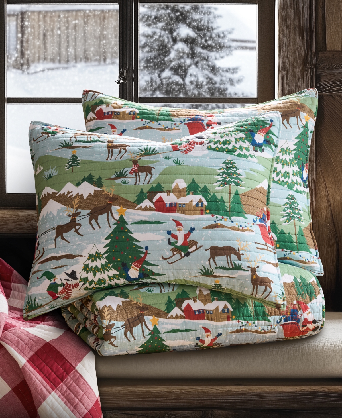 Levtex Home Merry Mountains Reversible 2-pc. Quilt Set, Twin/twin Xl In Blue