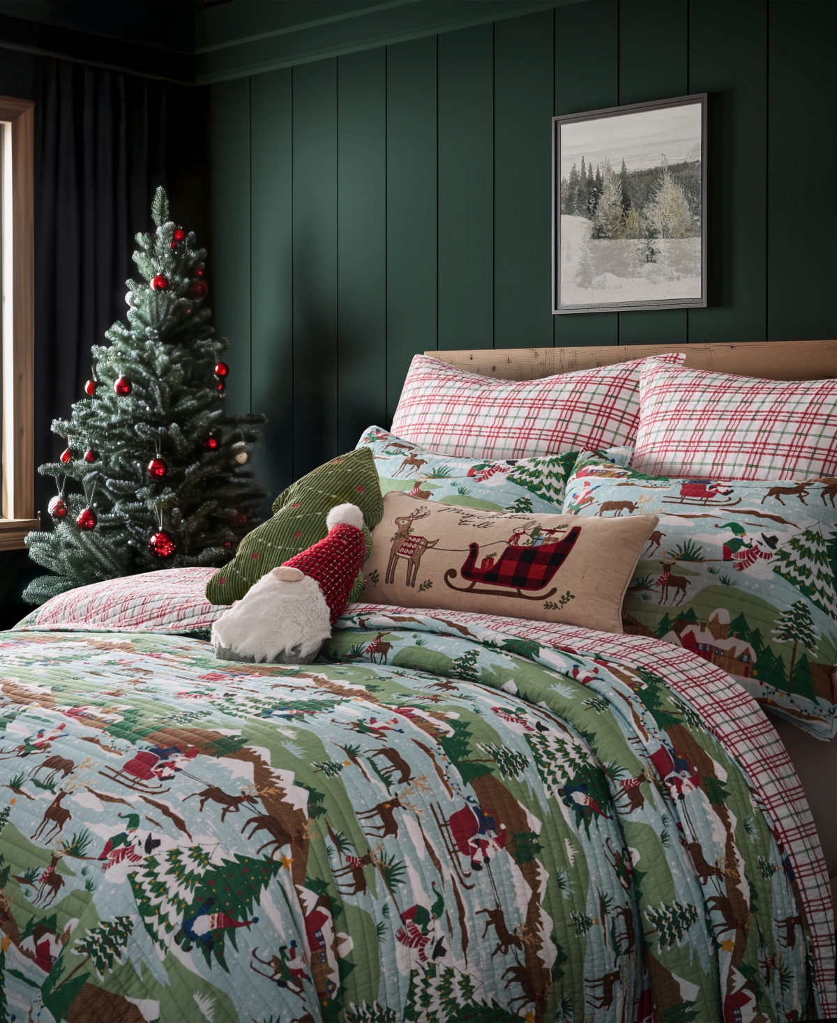 Levtex Home Merry Mountains Reversible 2-pc. Quilt Set, Twin/twin Xl In Blue