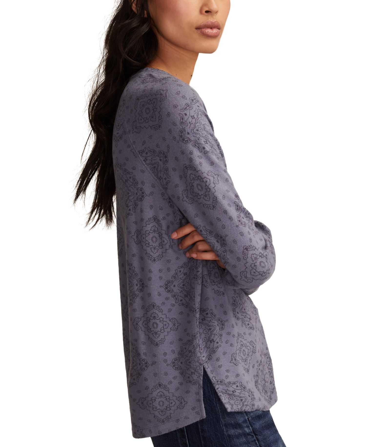 Women's Cloud Long Sleeve Crew Neck Sweater