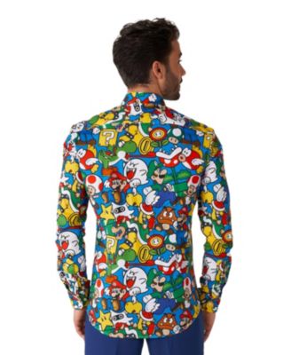 Men's Super Mario Licensed Nintendo Dress Shirt