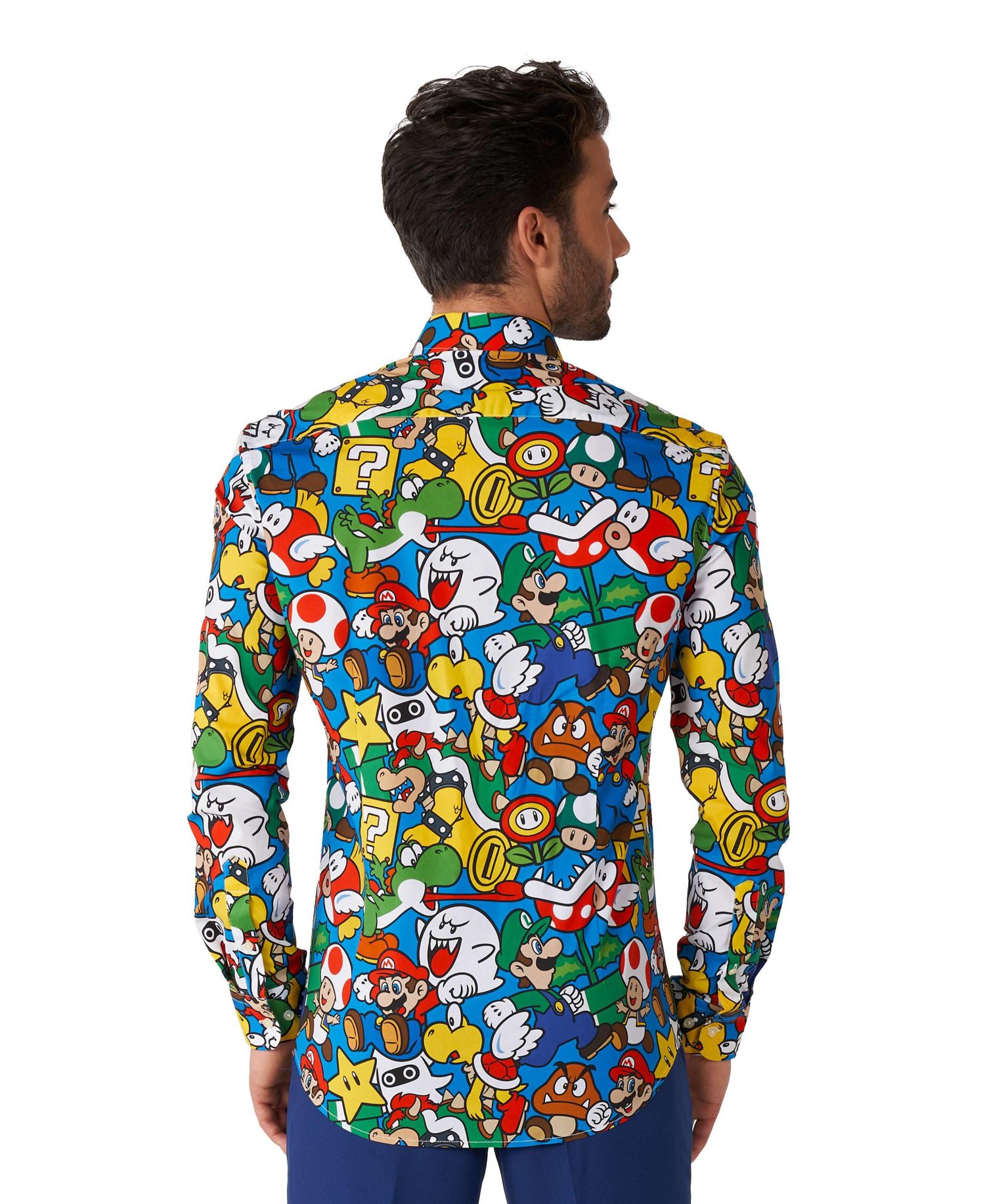 Men's Super Mario Licensed Nintendo Dress Shirt