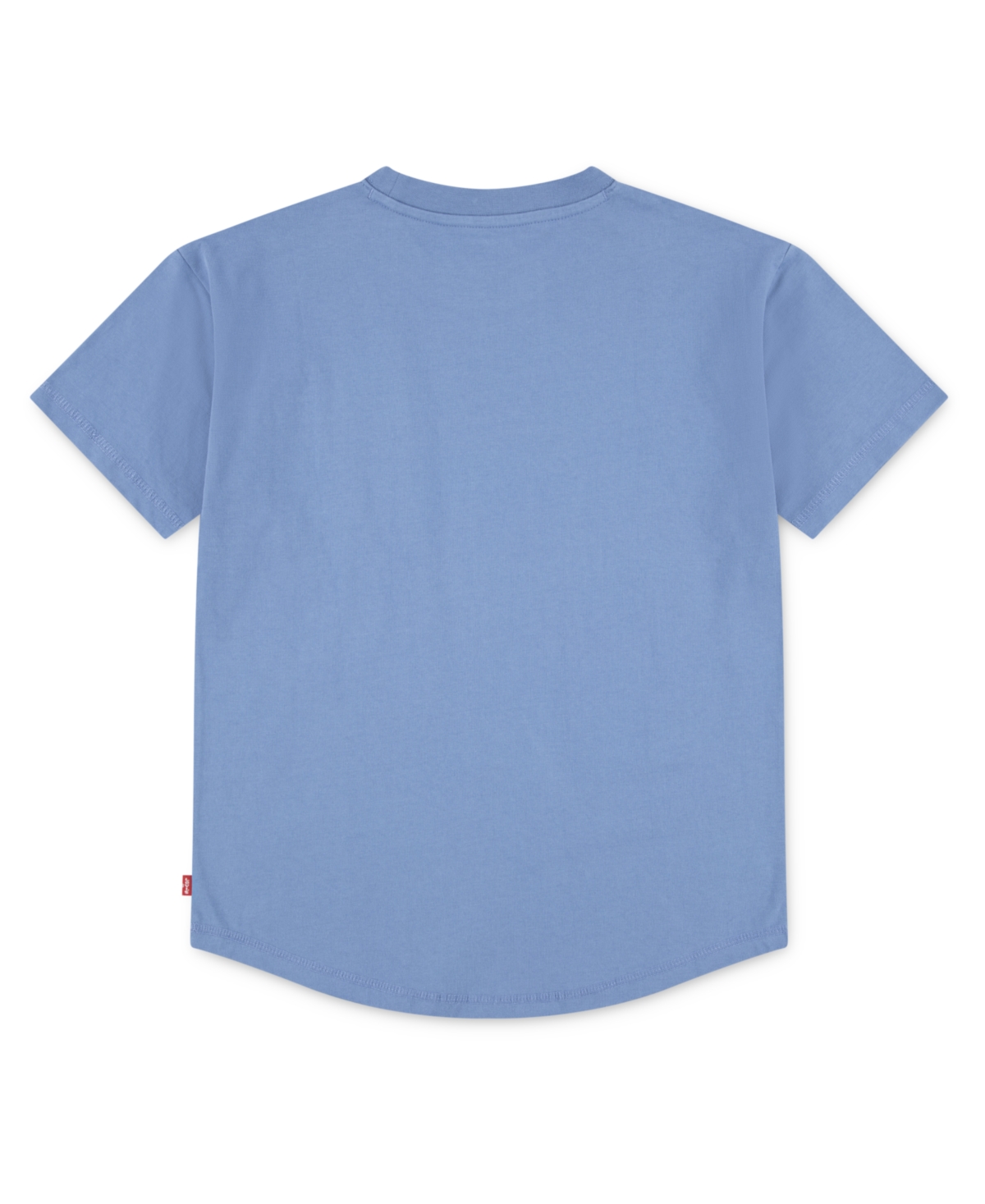Levi's Big Boys Curved Hem Patch Pocket T-shirt In Blue