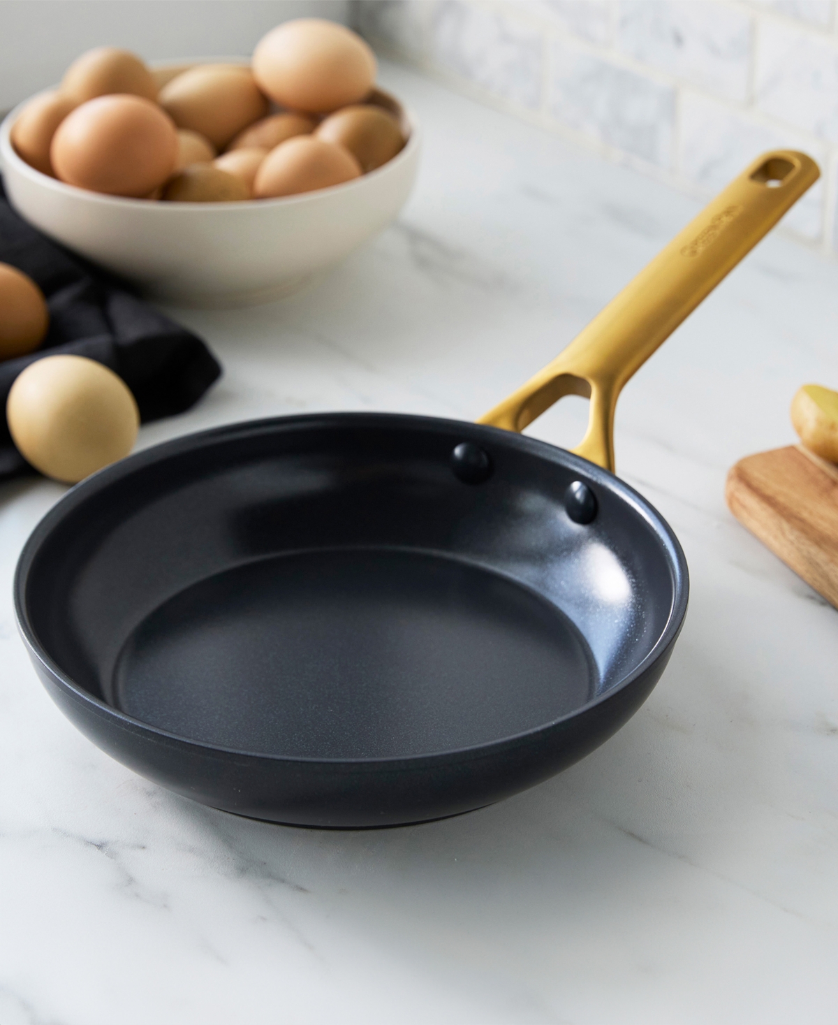 Greenpan Reserve 8" Ceramic Nonstick Frypan In Black