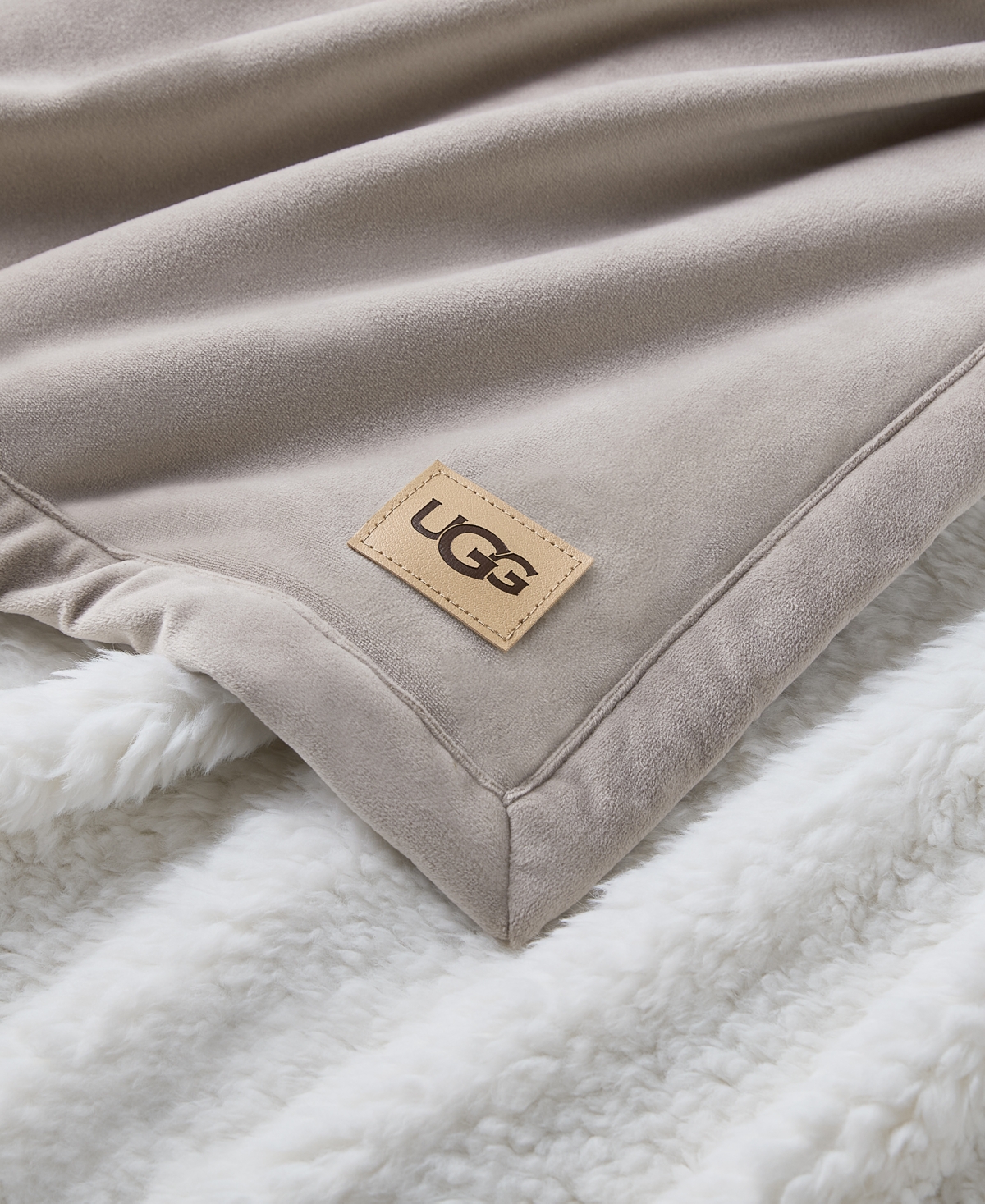 Ugg Bliss Faux-fur Throw, 50" X 70" In Gray
