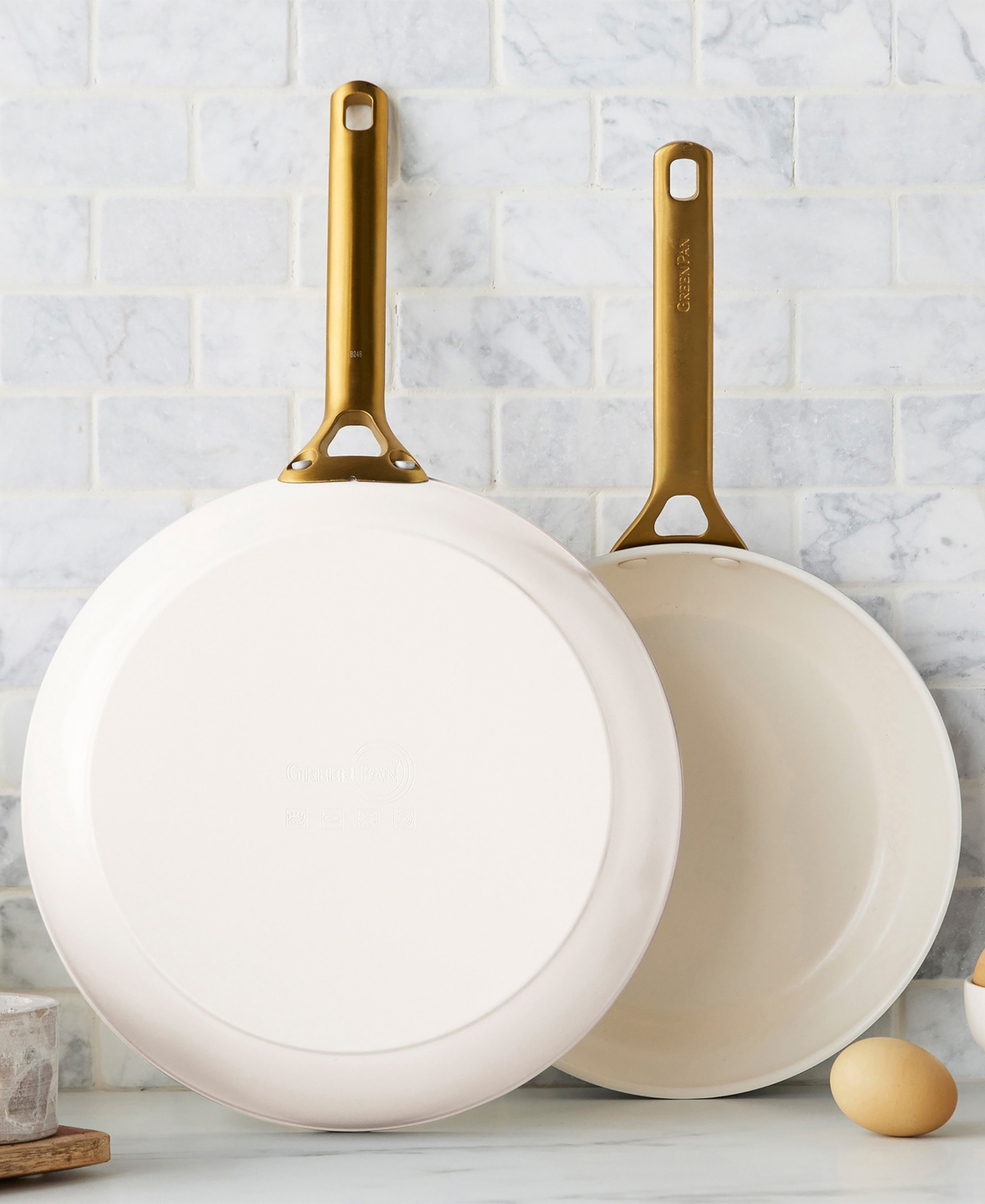 Greenpan Reserve 2-pack 10" And 12" Frypan Set In Neutral