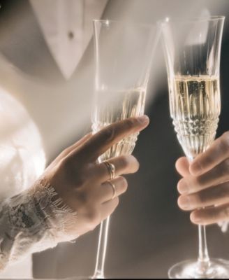 Lismore Diamond Essence Flute 8oz, Set of 2